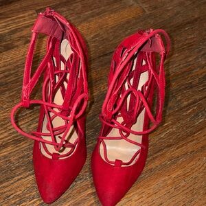 Elegant Red Women's Heels